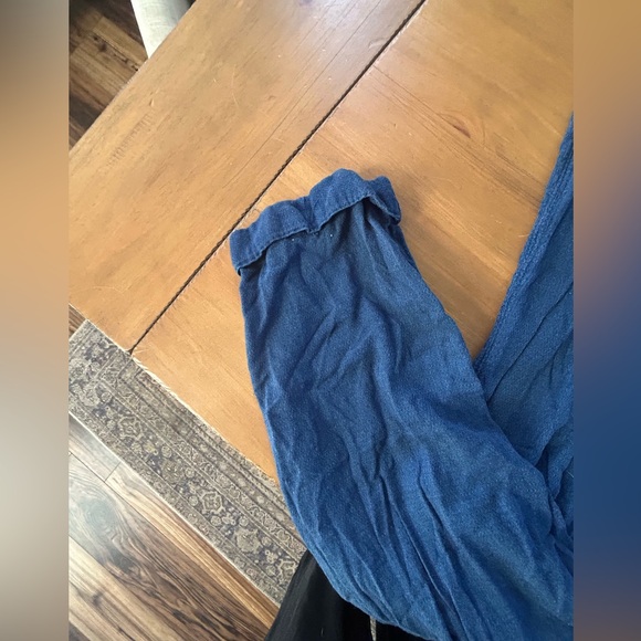 Splendid Navy Button-Front Jumpsuit - Picture 6 of 16